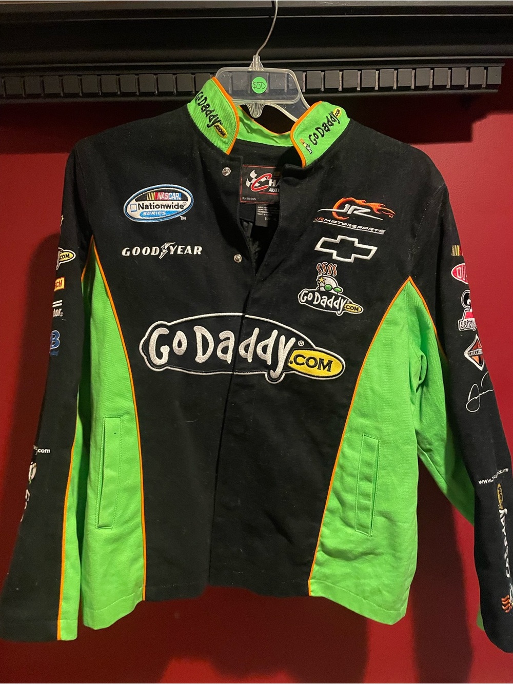 GoDaddy Kids' Racing Jacket - Black & Green